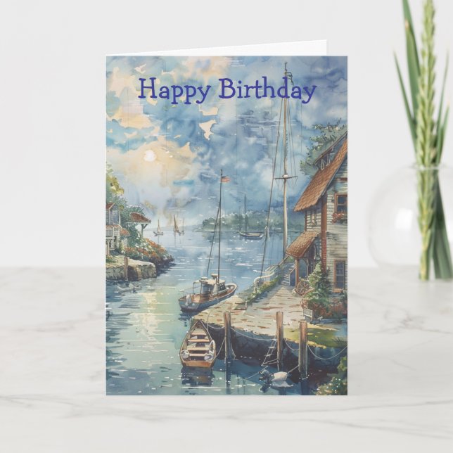 Ein stiller Hafen Karte (Vorderseite)