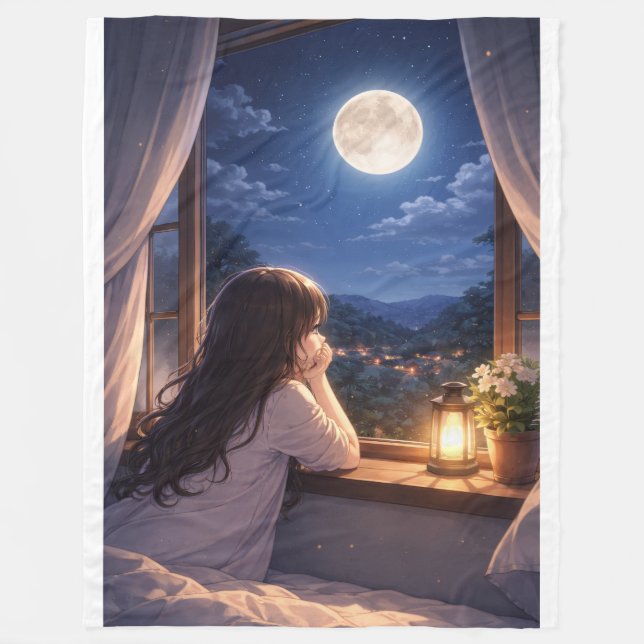 Ein stilles Gespräch mit dem Himmel Fleecedecke (Vorderseite)
