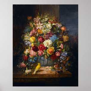 Ein Stillleben der Blume von Hans Zatzka - Poster