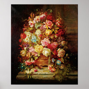 Ein Stillleben mit Blume von Hans Zatzka - Poster