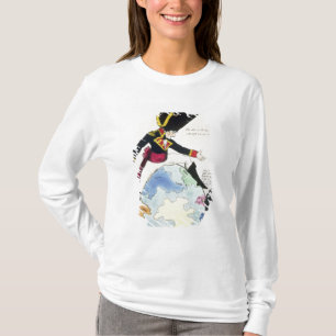 Ein Stillstand zu einem Schritt über der Kugel, T-Shirt