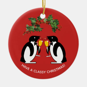 Ein stilvolles Weihnachten Keramik Ornament