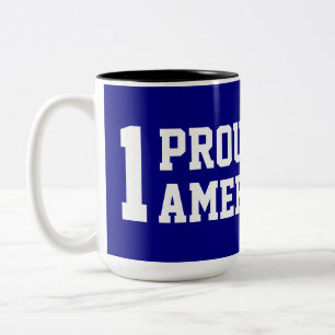 EIN Stolz Amerikaner Zweifarbige Tasse