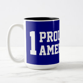Ein stolzer Amerikaner Zweifarbige Tasse