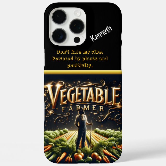 Ein stolzer Bauer steht unter lebendigen Gemüsezüg Case-Mate iPhone Hülle (Rückseite)