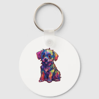 Ein Strahl der Freude, der fluoreszierende leuchte Schlüsselanhänger