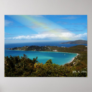 EIN STRAND AUF DEN INSELN POSTER