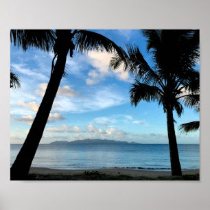 Ein Strand auf Fidschi Poster