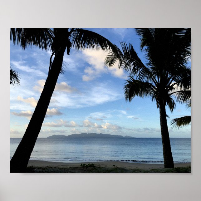 Ein Strand auf Fidschi Poster (Vorne)