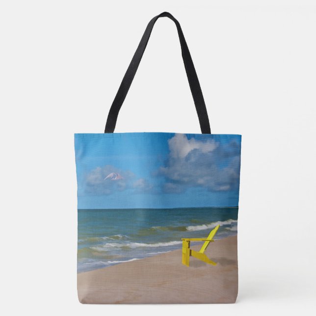 Ein Strand irgendwo und Strand-Stuhl (Vorderseite)