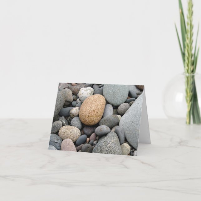 Ein Strand mit Rocks Card Karte (Vorderseite)