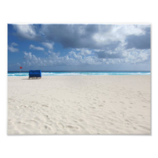 Ein Strandstuhl steht zur Verfügung Fotodruck