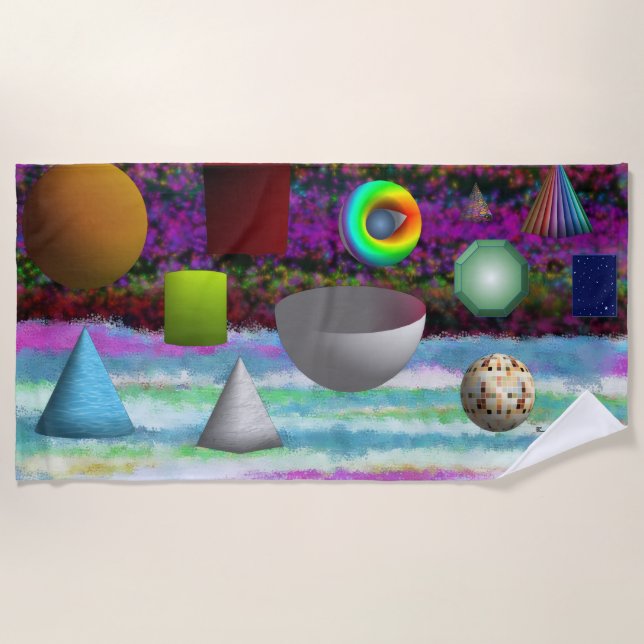 Ein Strandtuch bei JPs Künstlerischem Material (Vorderseite)