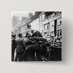 Ein Straßen-Unfall Button