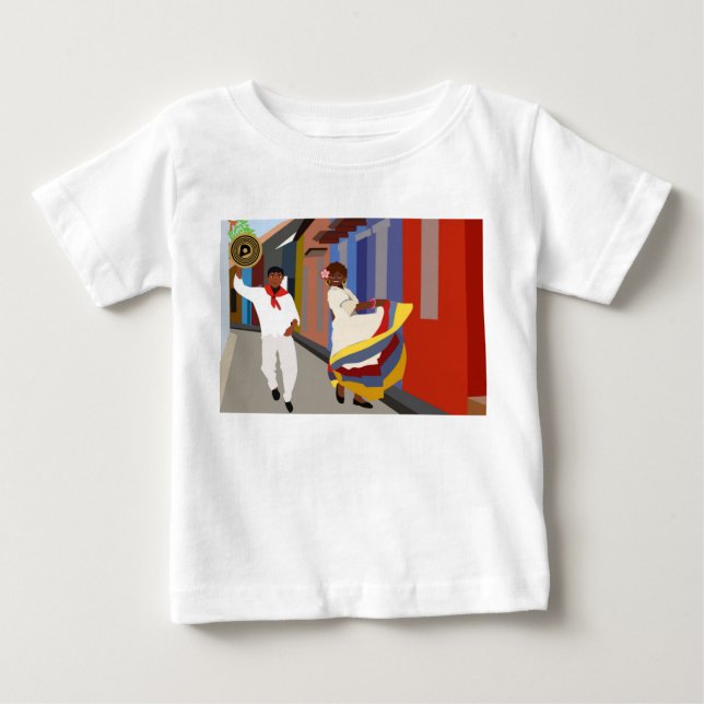 Ein Straßentanz in Kolumbien Baby T-shirt (Vorderseite)