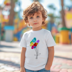 Ein Strauß von Herzpapierballons Tri-Blend Shirt