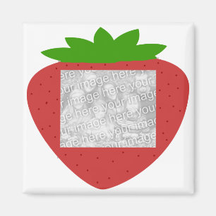 Ein Strawberry-Frame-Vorlagenmagnet Magnet