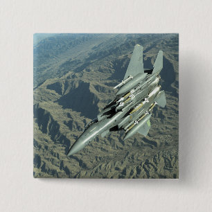 Ein Streik Eagle der US-Luftwaffe-F-15E Button