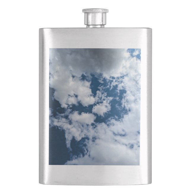Ein Strudel in den Wolken Flachmann (Vorderseite)
