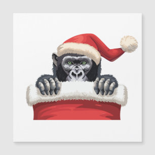 Ein Strumpf voller Gorilla Cheer Magnetkarte