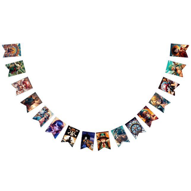 Ein Stück Anime-Party-Jagdfahnen Wimpelkette (Alle)
