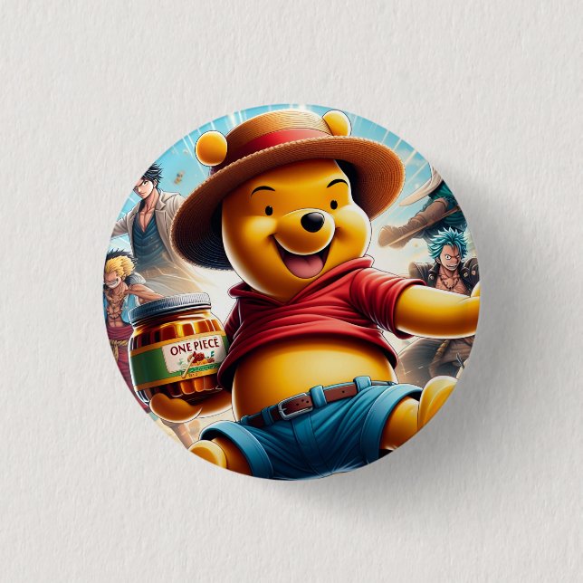 Ein Stück gewinnt das Pooh 1 Button (Vorderseite)