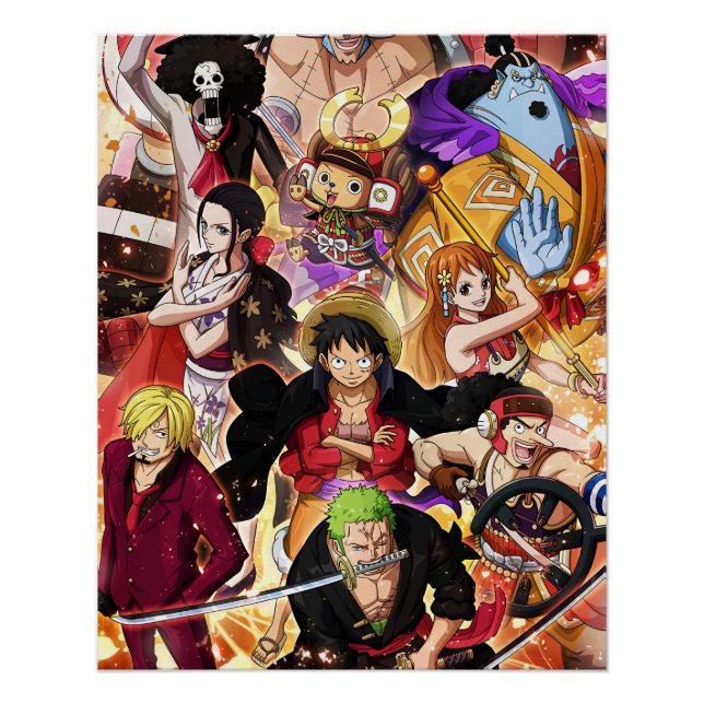 Ein Stück , Law , Luffy und Captain Kid Poster (Vorderseite)