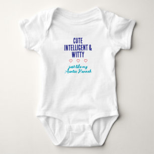 Ein Stück lustige Nachricht, Geschenk für Tante, O Baby Strampler