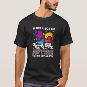 Ein Stück meines Herzens hat Autismus mein Enkel T-Shirt