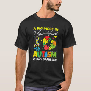 Ein Stück meines Herzens hat Autismus mein Enkel T-Shirt
