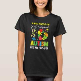 Ein Stück meines Herzens hat Autismus, mein Pop Po T-Shirt