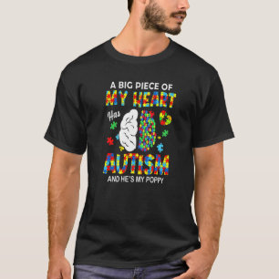 Ein Stück meines Herzens hat Autismus, mein Poppy T-Shirt