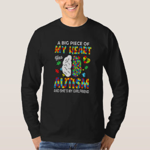 Ein Stück meines Herzens hat Autismus meine Freund T-Shirt