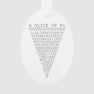 Ein Stück Pi Grafik Ornament