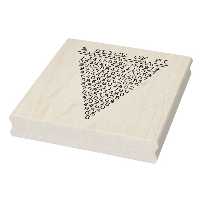 Ein Stück Pi Gummistempel (Stempel)