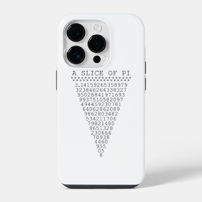 Ein Stück Pi-Ziffern iPhone Hülle (Rückseite)