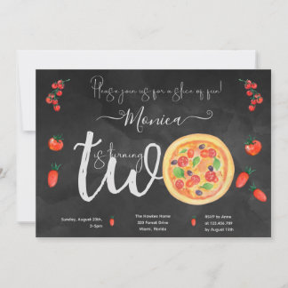 Ein Stück Spaß, zweiter Geburtstag Einladung