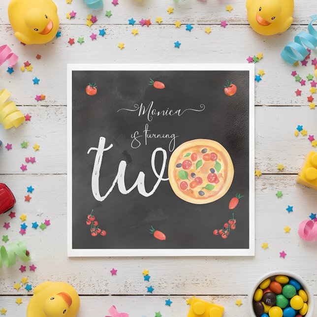 Ein Stück Spaß, zweiter Geburtstag Serviette (Von Creator hochgeladen)