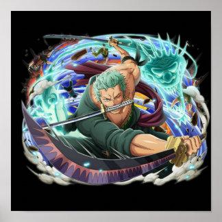 Ein Stück wütend Roronoa Zoro Shirt Poster