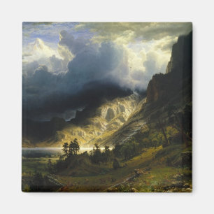 Ein Sturm in den Rocky Mountains Bierstadt Magnet