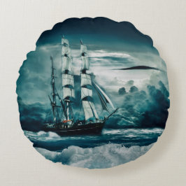 Ein Sturm Rundes Kissen