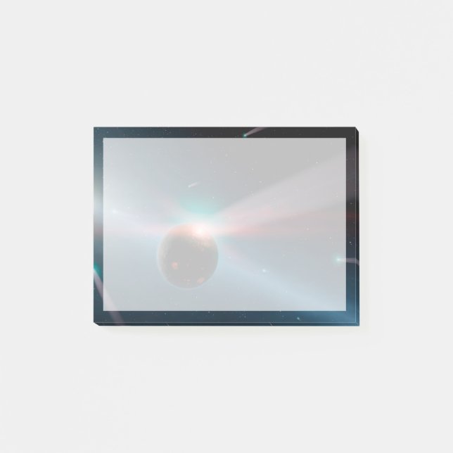 Ein Sturm von Kometen im Eta Corvi-System. Post-it Klebezettel (Vorderseite)