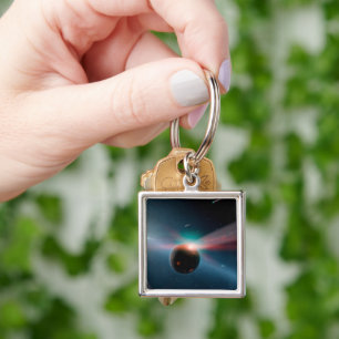 Ein Sturm von Kometen im Eta Corvi-System. Schlüsselanhänger