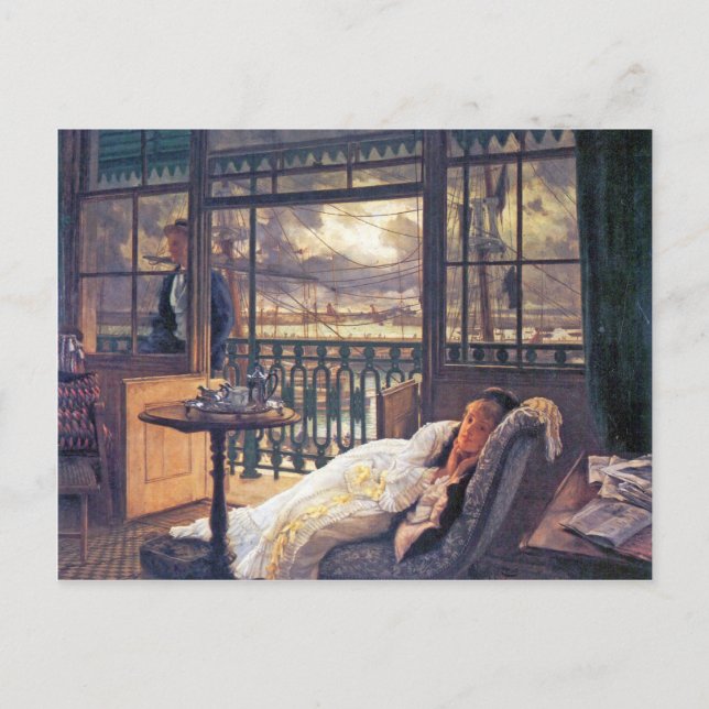 Ein Sturm wird von James Tissot umgeschlagen Postkarte (Vorderseite)