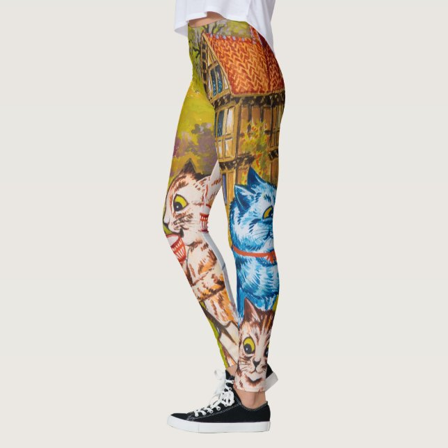 Ein Summer Tee Party von Louis Wain Leggings (Links)