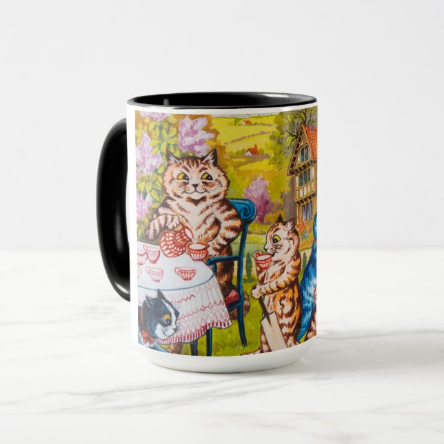 Ein Summer Tee Party von Louis Wain Tasse (Vorderseite Links)