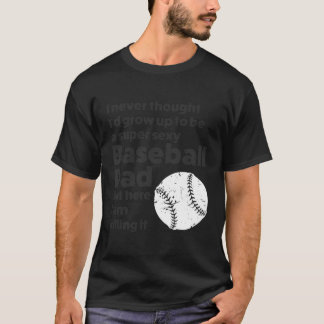 Ein Super Baseball Vater Baseball-Vater T-Shirt