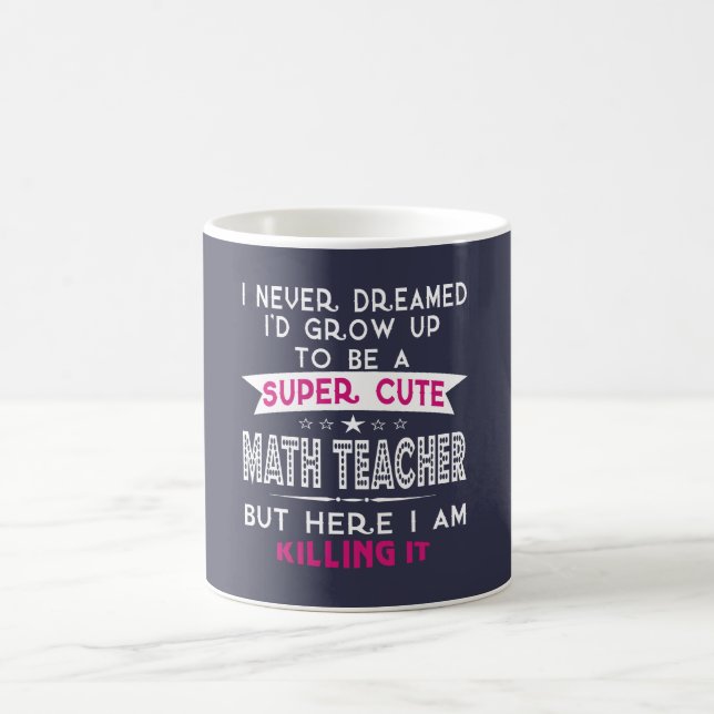Ein super niedlicher Mathe-Lehrer Kaffeetasse (Mittel)