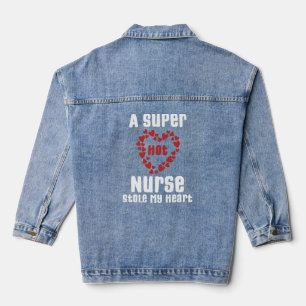 Ein superheißes Nurse gestohlen mein Herz Funny Sp Jeansjacke