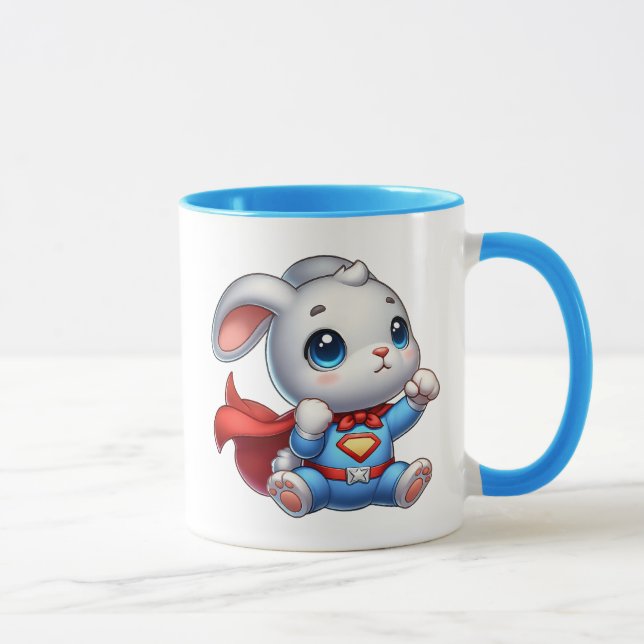 Ein Superheld-Hasenbaby. Tasse (Rechts)